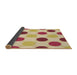 Thickness of Patterned Orange Rug, pat2753brn