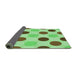 Thickness of Patterned Green Rug, pat2753grn