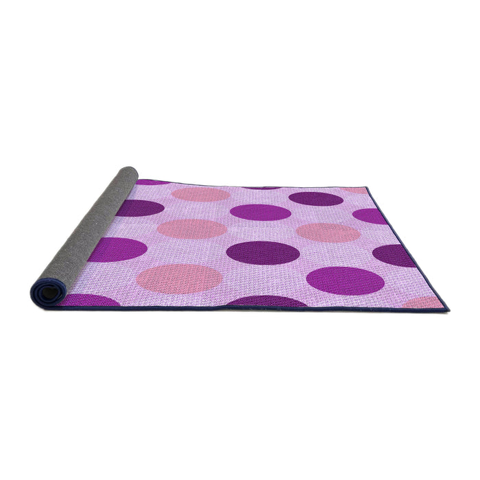 Thickness of Patterned Blossom Pink Rug, pat2753pur