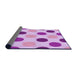 Thickness of Patterned Blossom Pink Rug, pat2753pur