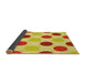 Thickness of Patterned Orange Rug, pat2753yw