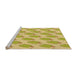 Sideview of Machine Washable Transitional Caramel Brown Rug, wshpat2754org