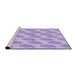 Sideview of Machine Washable Transitional Purple Rug, wshpat2754pur