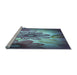 Sideview of Machine Washable Transitional Purple Haze Purple Rug, wshpat2755lblu