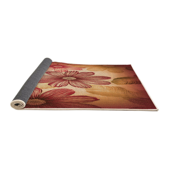 Thickness of Patterned Red Rug, pat2755org