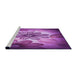 Sideview of Machine Washable Transitional Dark Magenta Purple Rug, wshpat2755pur