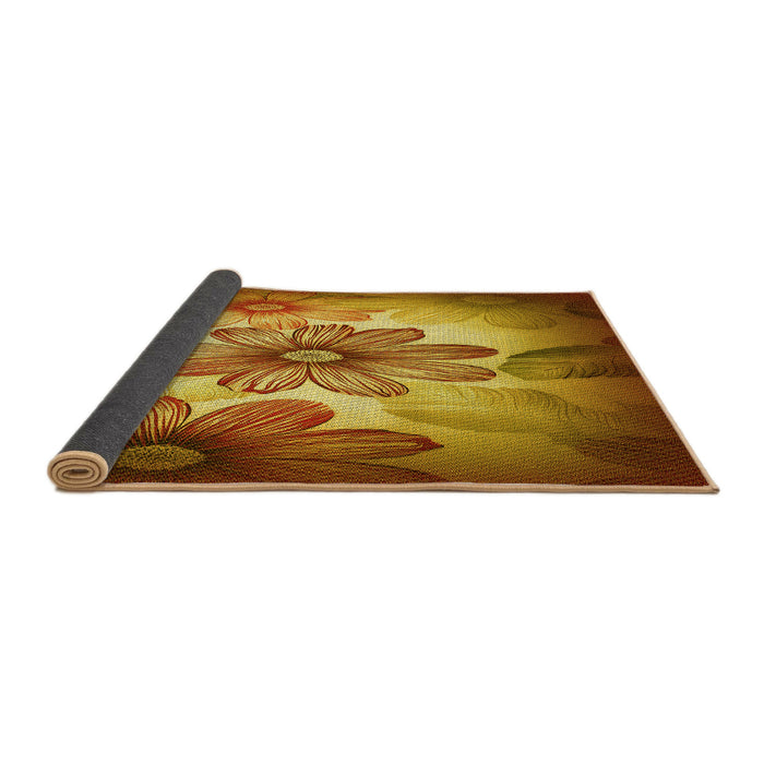 Thickness of Patterned Tomato Red Rug, pat2755yw