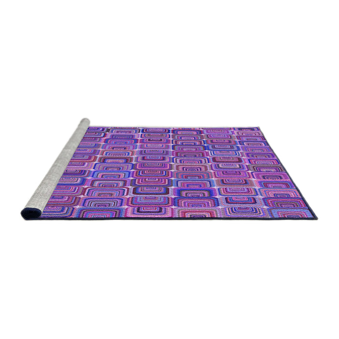 Sideview of Machine Washable Transitional Purple Rug, wshpat2756pur