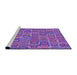 Sideview of Machine Washable Transitional Purple Rug, wshpat2756pur