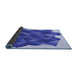 Thickness of Patterned Blue Orchid Blue Rug, pat2759blu