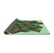 Thickness of Patterned Pastel Green Rug, pat2759grn