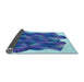 Thickness of Patterned Sapphire Blue Rug, pat2759lblu