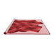 Sideview of Machine Washable Transitional Pastel Pink Rug, wshpat2759rd