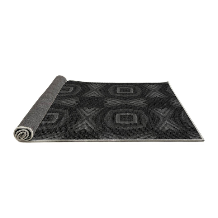 Thickness of Patterned Midnight Gray Rug, pat276gry