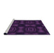 Sideview of Machine Washable Transitional Deep Purple Rug, wshpat276pur