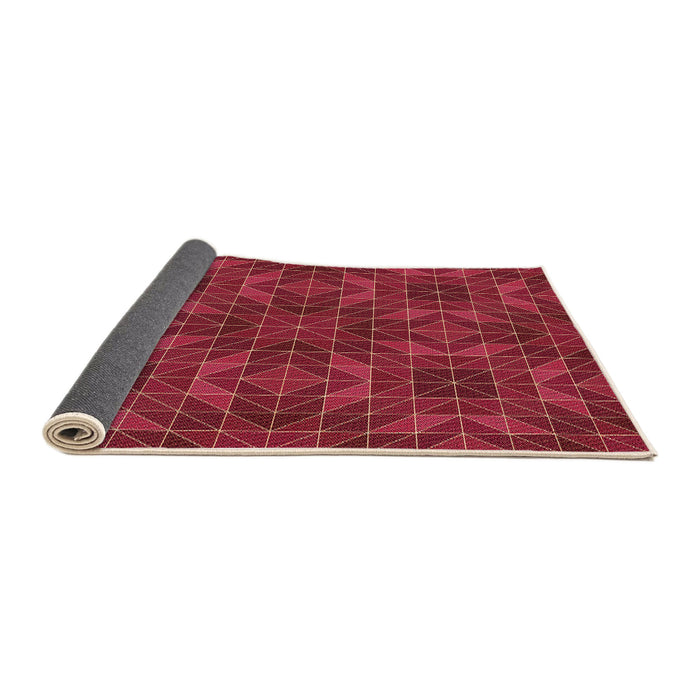 Thickness of Patterned Red Rug, pat2760org