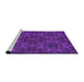 Sideview of Machine Washable Transitional Jasmine Purple Rug, wshpat2760pur