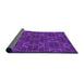 Thickness of Patterned Jasmine Purple Rug, pat2760pur