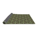 Thickness of Patterned Green Rug, pat2761grn