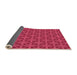 Thickness of Patterned Crimson Red Rug, pat2761org