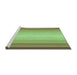 Sideview of Machine Washable Transitional Olive Green Rug, wshpat2762grn