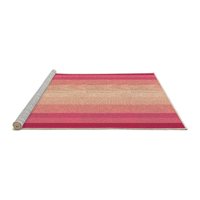 Sideview of Machine Washable Transitional Crimson Red Rug, wshpat2762org