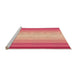 Sideview of Machine Washable Transitional Crimson Red Rug, wshpat2762org