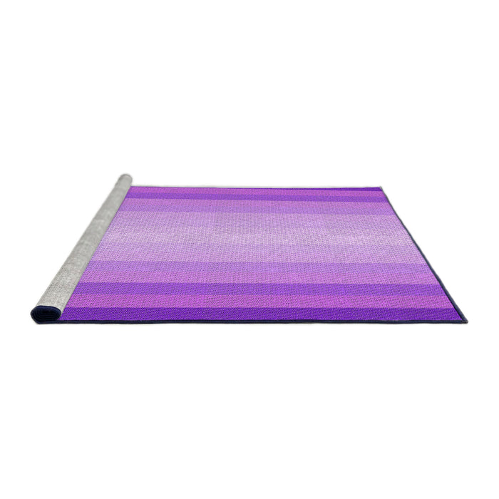 Sideview of Machine Washable Transitional Violet Purple Rug, wshpat2762pur