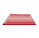 Sideview of Machine Washable Transitional Light Coral Pink Rug, wshpat2762rd