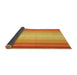 Thickness of Patterned Orange Red Orange Rug, pat2762yw