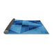 Thickness of Patterned Blue Rug, pat2763lblu