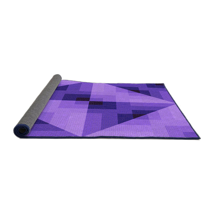 Thickness of Patterned Purple Rug, pat2763pur