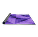 Thickness of Patterned Purple Rug, pat2763pur