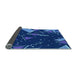 Thickness of Patterned Blue Rug, pat2764lblu