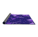 Thickness of Patterned Purple Rug, pat2764pur