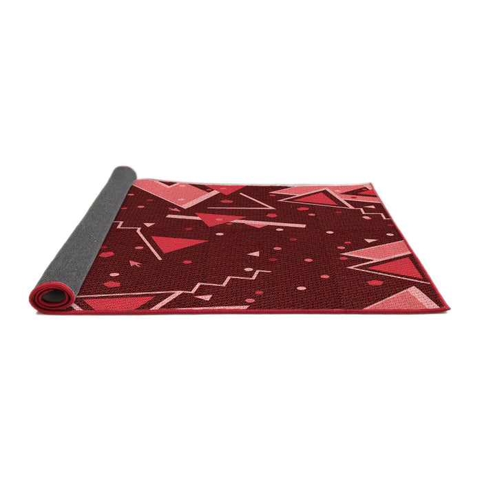 Thickness of Patterned Red Rug, pat2764rd