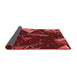 Thickness of Patterned Red Rug, pat2764rd