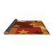 Thickness of Patterned Neon Orange Rug, pat2765yw