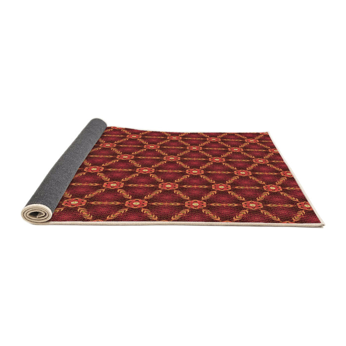 Thickness of Patterned Red Rug, pat2766org