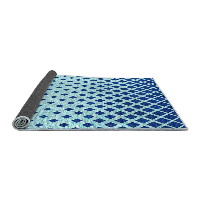 Thickness of Patterned Blue Rug, pat2767lblu