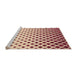 Sideview of Machine Washable Transitional Chestnut Red Rug, wshpat2767org