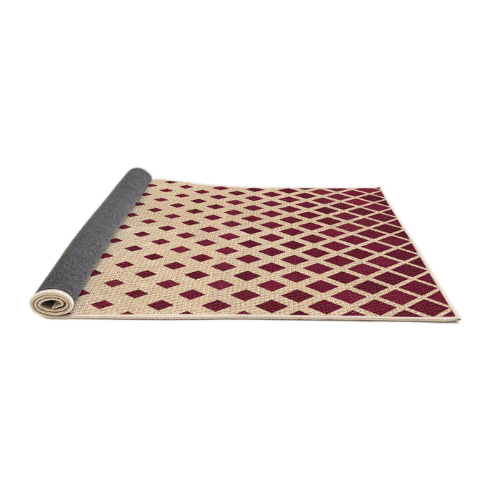 Thickness of Patterned Chestnut Red Rug, pat2767org