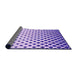 Thickness of Patterned Purple Rug, pat2767pur