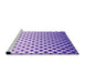 Sideview of Machine Washable Transitional ly Purple Rug, wshpat2767pur