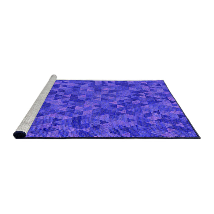 Sideview of Machine Washable Transitional Purple Rug, wshpat2768pur