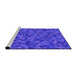 Sideview of Machine Washable Transitional Purple Rug, wshpat2768pur