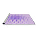 Sideview of Machine Washable Transitional Purple Rug, wshpat2769pur