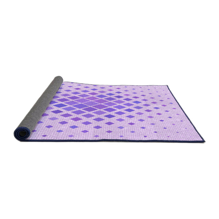 Thickness of Patterned Purple Rug, pat2769pur
