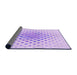 Thickness of Patterned Purple Rug, pat2769pur