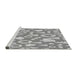 Sideview of Machine Washable Transitional Platinum Gray Rug, wshpat277gry